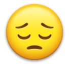 Save pics Sorrowful smiley by LG оn a transparent background in png