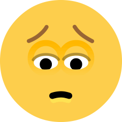 Upload photos Sad Pensive Face emoji-smiley by the Skype on a clean background in png
