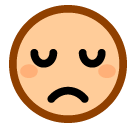 Save a pic Sorrowful symbol by Japanese mobile phone on a colorless background in PNG