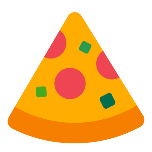 Скачать картинку иконки настроения Кусок пиццы от Toss Face 토스페이스 на чистом фоне в PNG