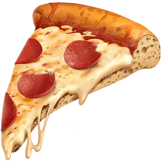 Сохранить фотографии символа настроения Пицца от Твиттера без фона в ПНГ