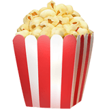 Скачать изображение иконки Воздушная кукуруза от Apple iOS на прозрачном фоне в png