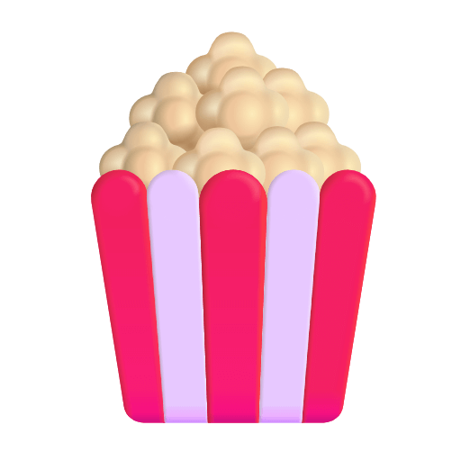 Закачать графику лица-символа Воздушная кукуруза от Microsoft на чистом фоне в пнг