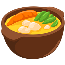 Копировать фото эмотикона Миска с едой от платформы Facebook Messenger на прозрачном фоне в пнг