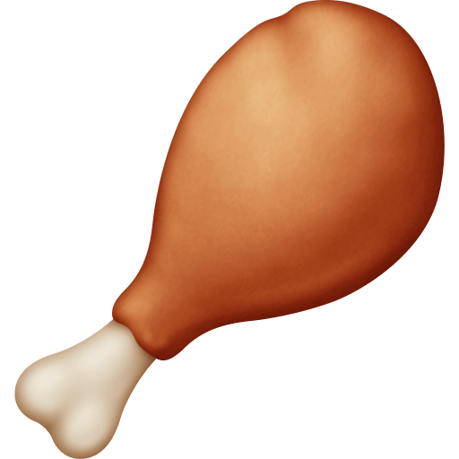 Скачать фото символа настроения Ножка птицы от Фейсбук на прозрачном фоне в ПНГ