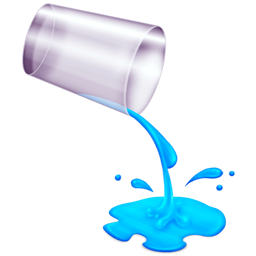 Upload drawings Pouring Liquid symbol of emotion by Emojipedia on a clean background in PNG