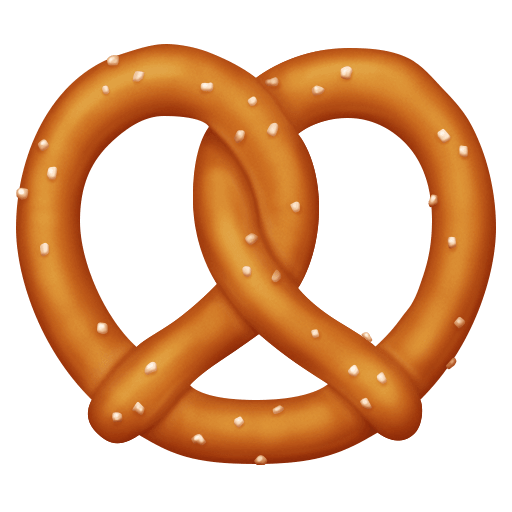 Сохранить фотку эмотикона Брецель от Фейсбук на бесцветном фоне в PNG