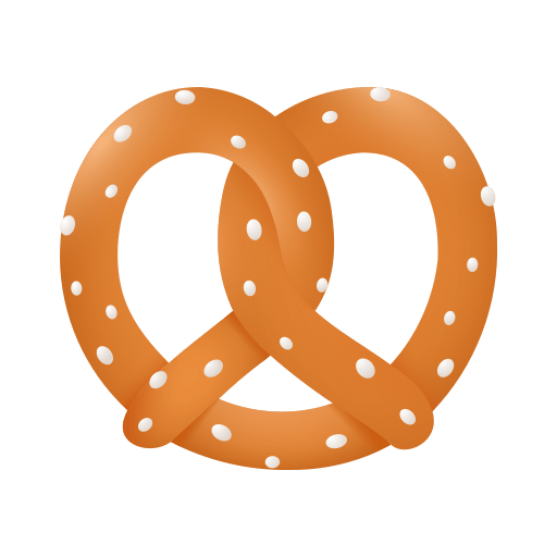 Копировать графику лица-символа Крендель от Icons8 без фона в PNG