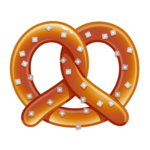 Загрузить картинку смайла Брецель на iOS Телеграмме на прозрачном фоне в webp