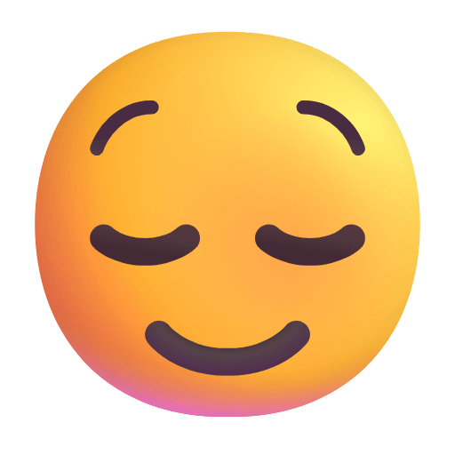 Закачать картинки смайлика Спокойствие от Microsoft на просвечивающем фоне в PNG