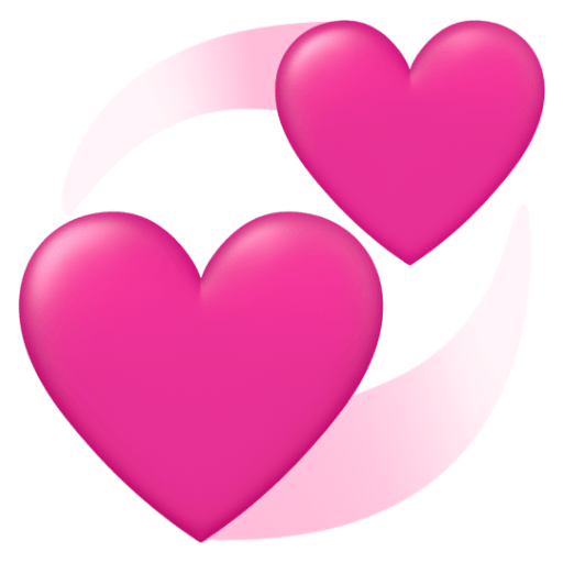 Save figures Revolving Hearts emoji from Google Android without a background in png