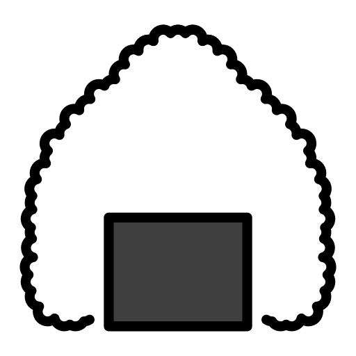 Закачать снимок иконки Онигири от HfG Schwäbisch Gmünd на бесцветном фоне в PNG