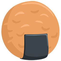 Загрузить картинку картинки-смайла Рисовые крекеры от платформы Facebook Messenger на просвечивающем фоне в PNG