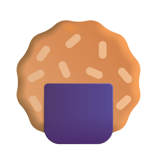 Сохранить фигуру иконки настроения Рисовый крекер от Microsoft на чистом фоне в png