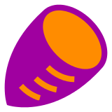 Upload a drawing Roasted Sweet Potato emoji by Japanese Docomo mobile on a translucent background in PNG