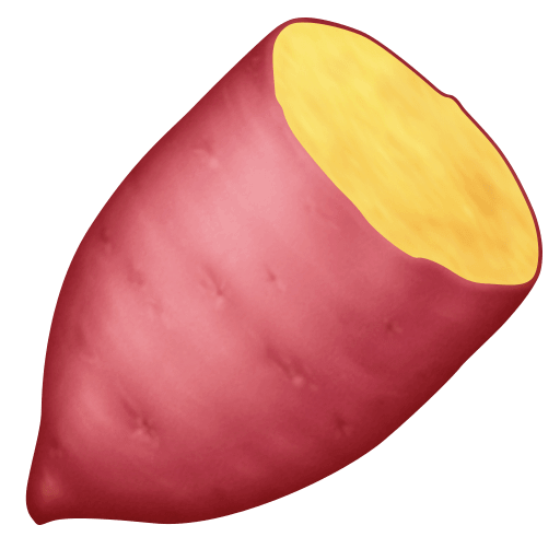 Download photos Sweet Potato symbol of emotion by Facebook without a background in png