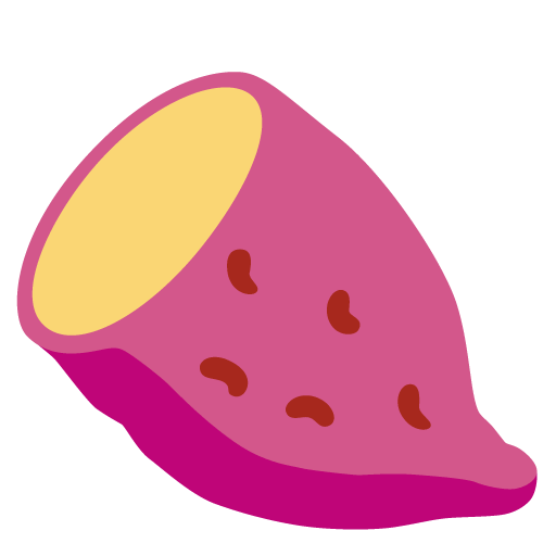 Upload a pic Yam smiley created by Google оn a transparent background in PNG