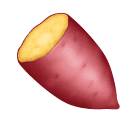 Copy a picture Roasted Sweet Potato emoji-emoticon by Huawei  оn a transparent background in PNG