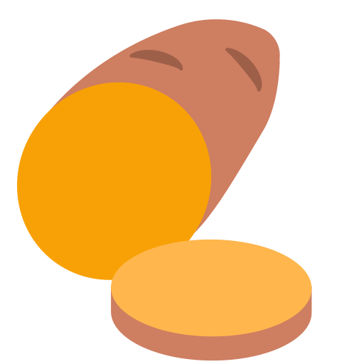 Upload drawings Roasted Sweet Potato smiley-emoji by Firefox OS on a translucent background in PNG