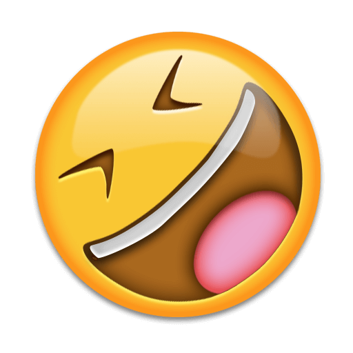 Download a drawing Rolling on the Floor Laughing Face emotion by Emojipedia without a background in png