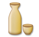 Upload drawings Sake Bottle and Cup emoji by LG on a clean background in png