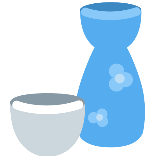 Upload photos Tokkuri with Sakke smiley-emoji on Twitter / X for PC without a background in PNG