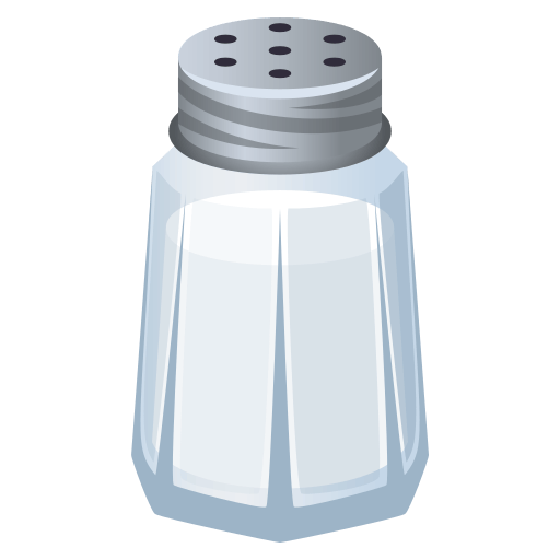 Копировать фигуру эмотика Соль от JoyPixels на бесцветном фоне в png