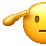 Upload figures Saluting Face emoji-smiley from Apple iOS without a background in png