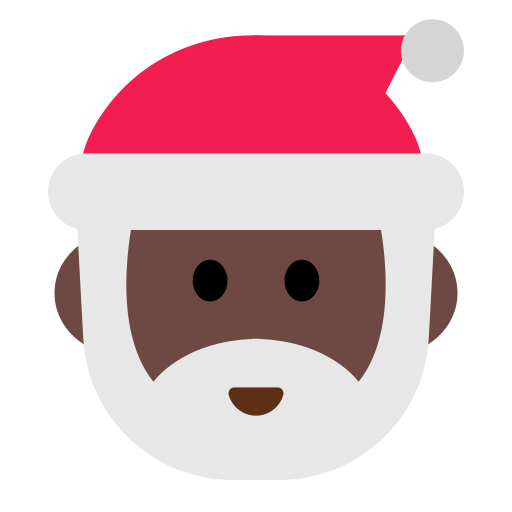 Download photos Dark-skinned Sinterklaas emotion by Toss Face 토스페이스 on a colorless background in png