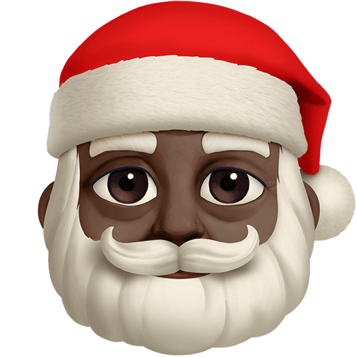 Upload a drawing Dark-skinned Saint Nicholas emoji by Twitter without a background in PNG
