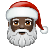 Copy image Dark-skinned Sinterklaas smiley-emoji by WhatsApp for Android and PC no background in png