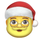 Download a figure Father Christmas emoticon by Huawei  on a translucent background in png