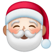 Copy image Light-skinned Santa Claus symbol of emotion on Samsung phones and tablets on a translucent background in PNG