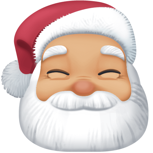 Upload drawings Medium-light-skinned Santa Claus symbol by Facebook without a background in PNG