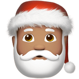 Save a figure Medium-skinned Saint Nicholas emotion from Apple iOS оn a transparent background in png