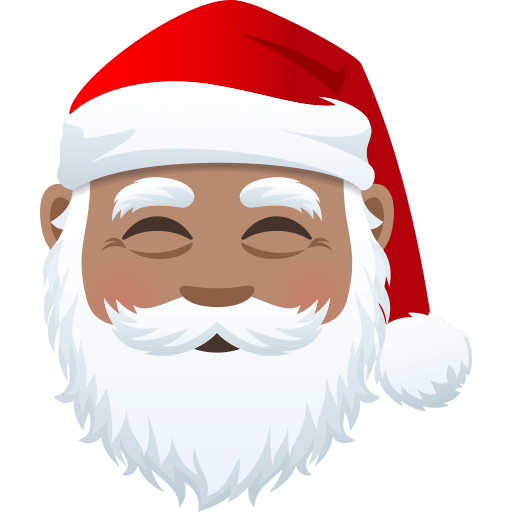 Upload figures Medium-skinned Santa symbol of emotion by JoyPixels on a colorless background in png