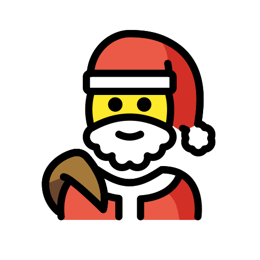 Save drawings Father Christmas emoji-smiley by HfG Schwäbisch Gmünd on a translucent background in PNG