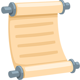 Download image Scroll smiley by Facebook's Messenger platform on a colorless background in PNG