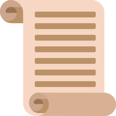 Copy a picture Scroll emoji by the Skype no background in PNG