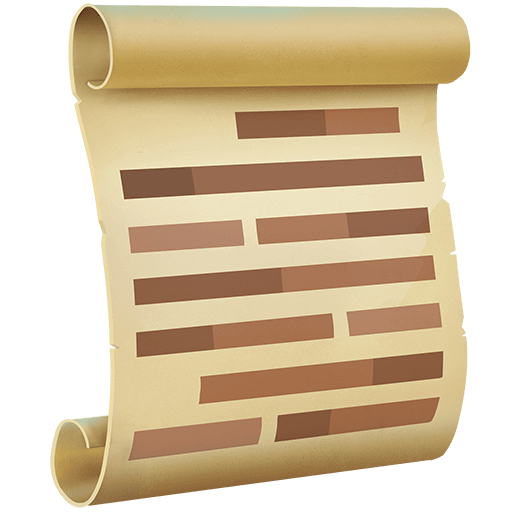 Save pictures Scroll emoji by Twitter on a translucent background in PNG