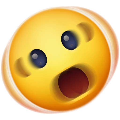 Upload a figure Shock emoji by Facebook on a colorless background in PNG