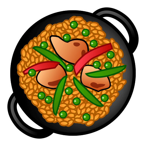 Download a drawing Paella emotion by Emojidex on a clean background in png