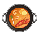 Save a figure Shallow Pan of Food emoticon by Huawei  on a translucent background in PNG