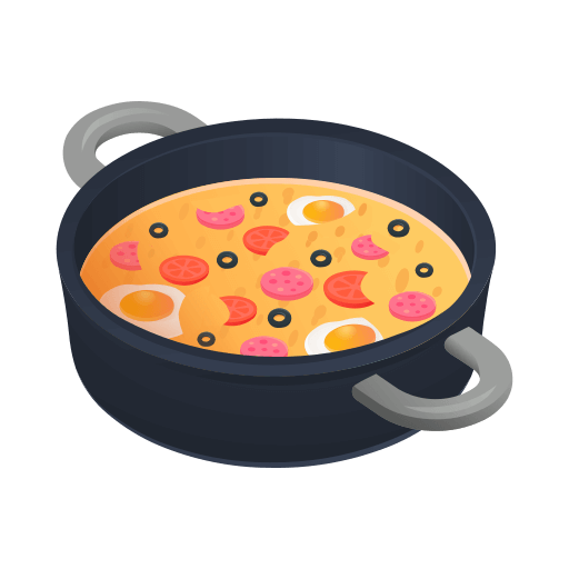 Upload a picture Paella symbol of emotion by Icons8 оn a transparent background in PNG