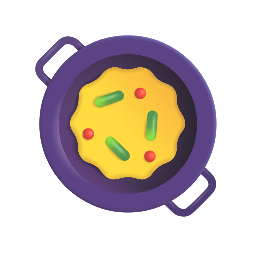 Copy image Paella smiley-emoji of the Microsoft set no background in PNG