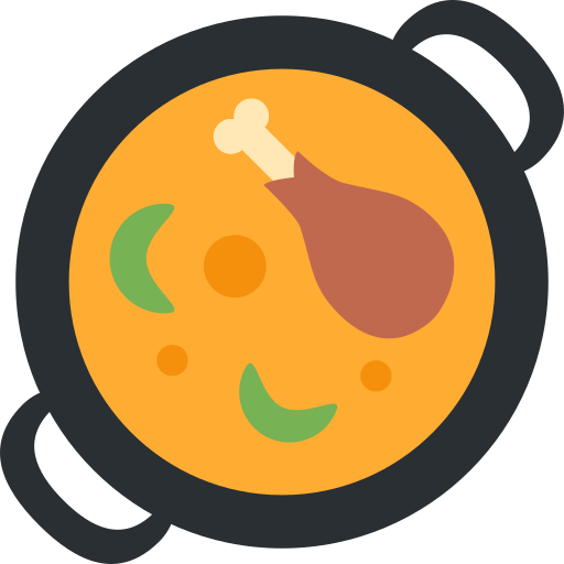 Save a picture Paella emoji on Twitter / X for PC on a colorless background in PNG