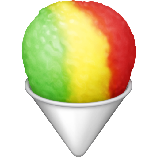 Как смотрится эмодзи-смайлик 🍧 на Facebook для Android и ПК Скачать изображение изображения эмоции
Фруктовый Лёд от Фейсбук на чистом фоне в пнг