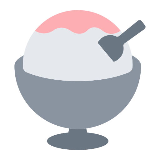 Как отображается по умолчанию эмодзи-смайл 🍧 уникальный дизайн эмодзи, используемый корейской финтех-платформой Toss Закачать картинки иконки настроения Мороженное Фруктовый лёд от Toss Face 토스페이스 на прозрачном фоне в png