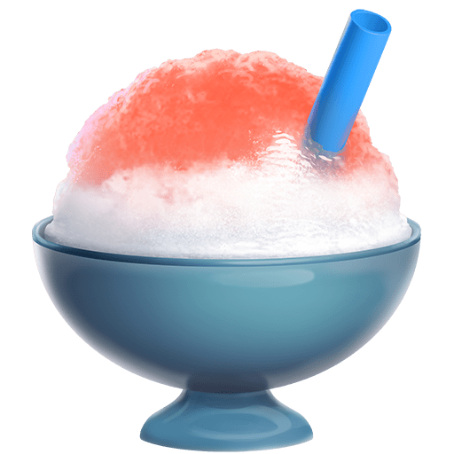 Как отображается смайл-эмоджи 🍧 высокого разрешения, используемые в функции «Статусы» Twitter и в редакторе изображений твитов на устройствах Android Скачать фотки изображения эмоции
Десерт Сладкий Фруктовый Колотый Лед от Твиттера на просвечивающем фоне в ПНГ