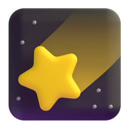 Copy a pic When You Wish Upon A Shooting Star symbol of emotion by Microsoft Teams for PC and Android on a colorless background in png